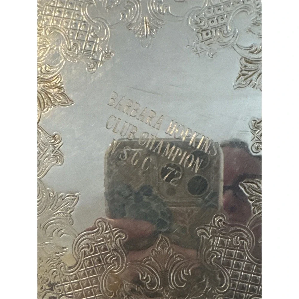 VTG Silver Plated Lazy Susan 15